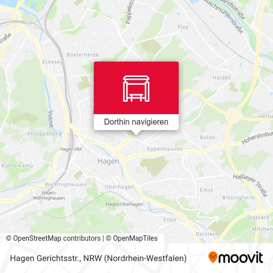 Hagen Gerichtsstr. Karte