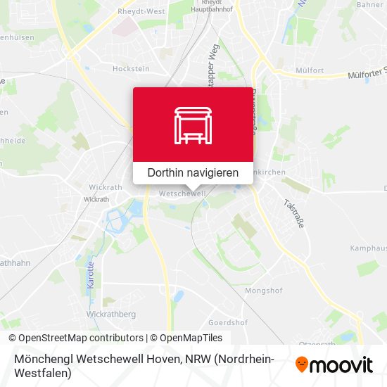 Mönchengl Wetschewell Hoven Karte