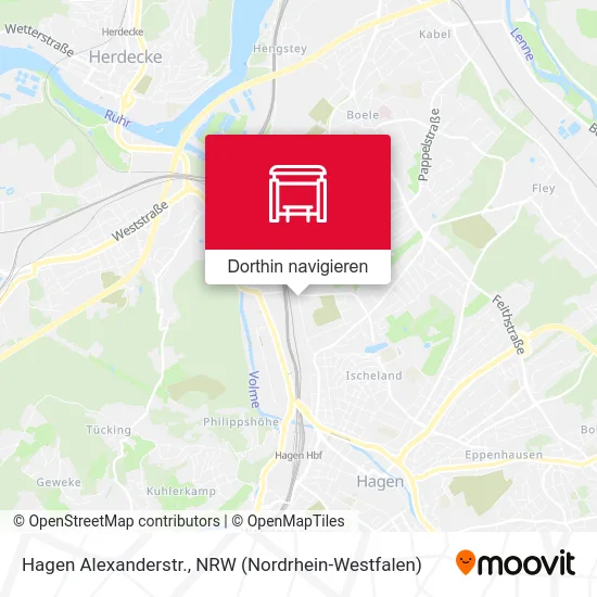 Hagen Alexanderstr. Karte