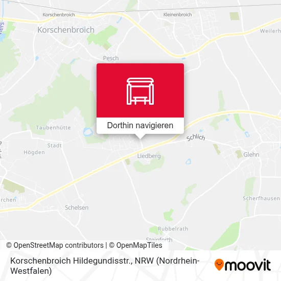 Korschenbroich Hildegundisstr. Karte