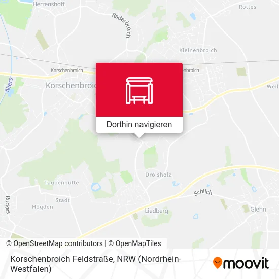 Korschenbroich Feldstraße Karte