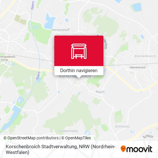 Korschenbroich Stadtverwaltung Karte