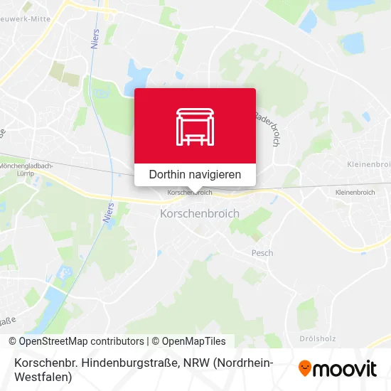 Korschenbr. Hindenburgstraße Karte