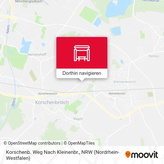 Korschenb. Weg Nach Kleinenbr. Karte