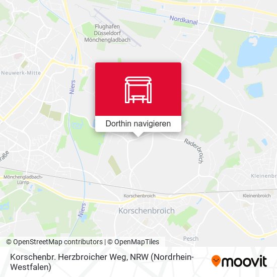 Korschenbr. Herzbroicher Weg Karte