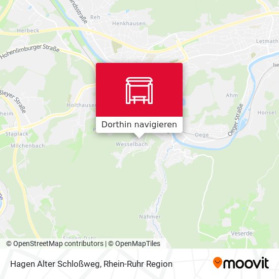 Hagen Alter Schloßweg Karte