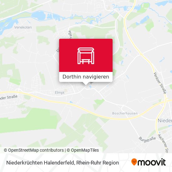 Niederkrüchten Halenderfeld Karte