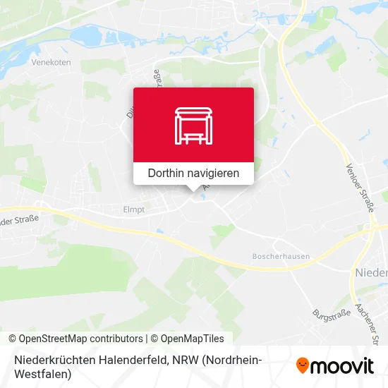 Niederkrüchten Halenderfeld Karte