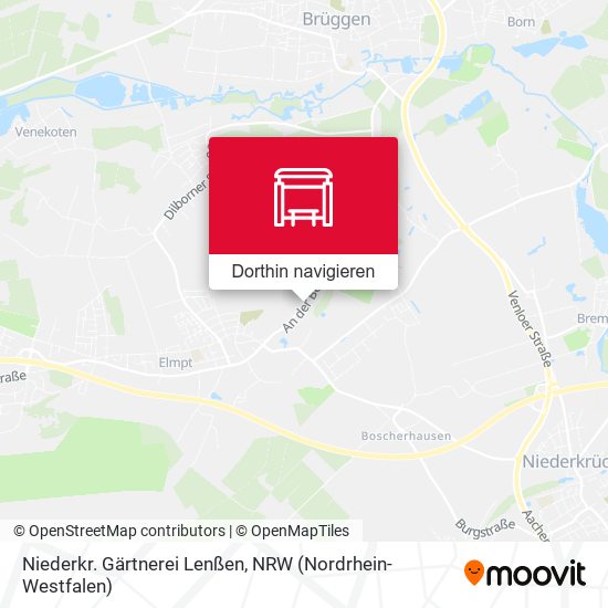Niederkr. Gärtnerei Lenßen Karte