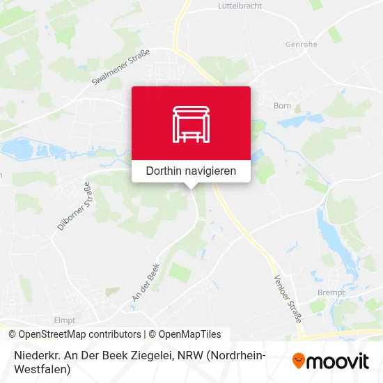 Niederkr. An Der Beek Ziegelei Karte