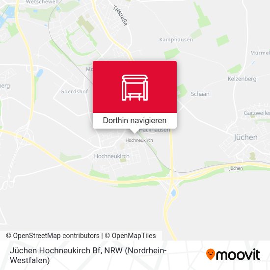 Jüchen Hochneukirch Bf Karte