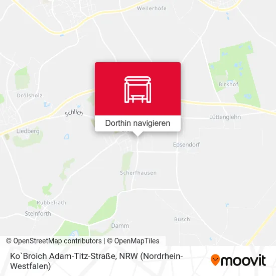 Ko`Broich Adam-Titz-Straße Karte