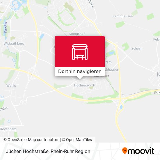 Jüchen Hochstraße Karte