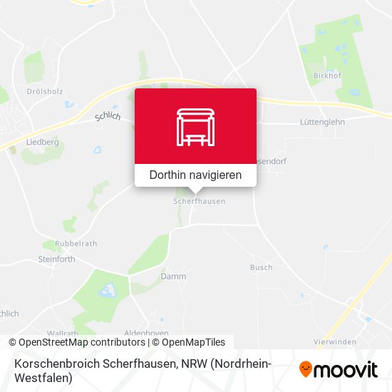Korschenbroich Scherfhausen Karte