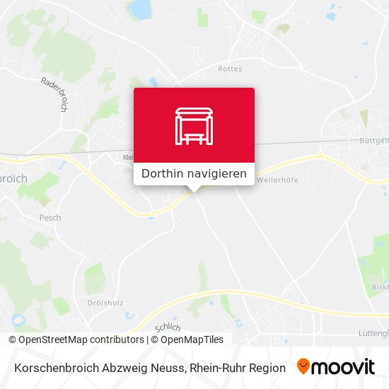 Korschenbroich Abzweig Neuss Karte