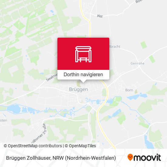 Brüggen Zollhäuser Karte