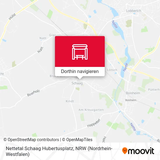 Nettetal Schaag Hubertusplatz Karte
