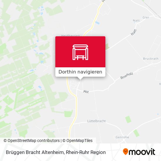 Brüggen Bracht Altenheim Karte