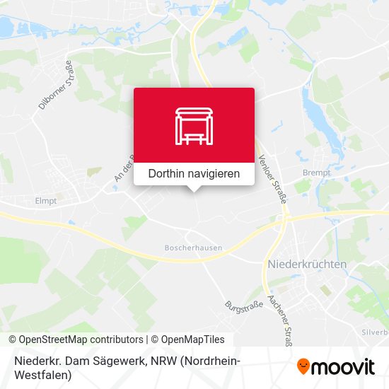 Niederkr. Dam Sägewerk Karte