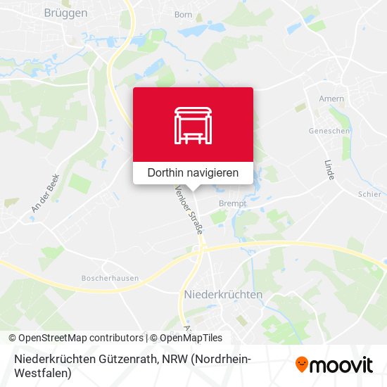 Niederkrüchten Gützenrath Karte