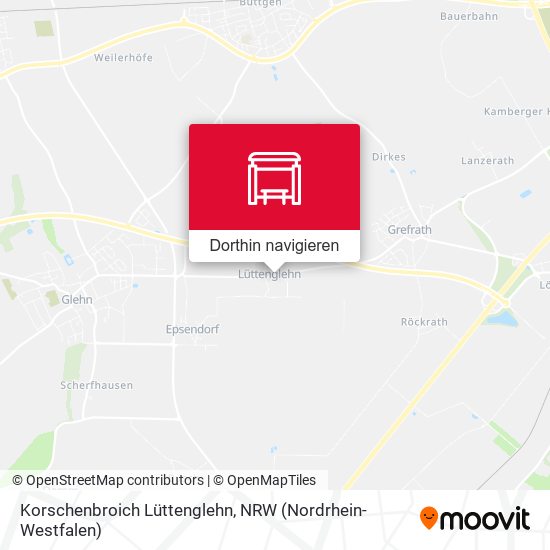 Korschenbroich Lüttenglehn Karte