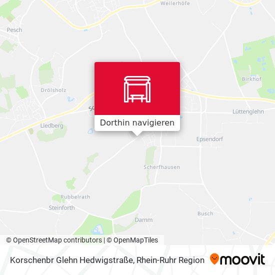 Korschenbr Glehn Hedwigstraße Karte