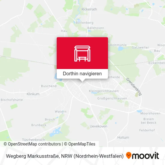 Wegberg Markusstraße Karte