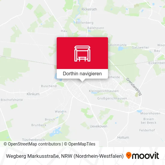 Wegberg Markusstraße Karte