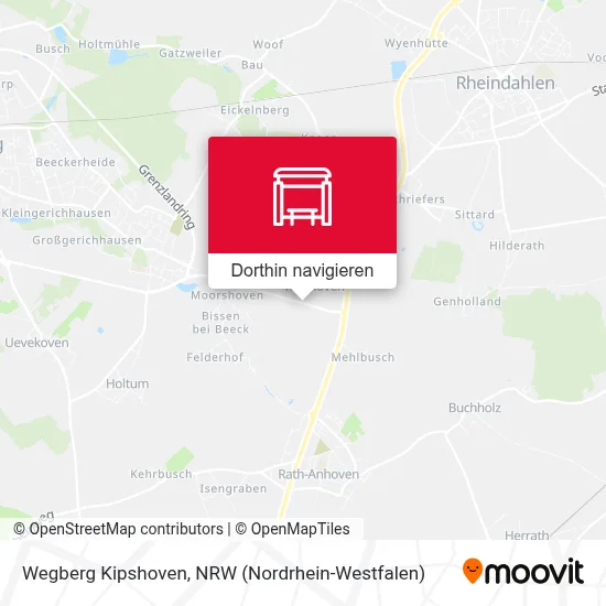 Wegberg Kipshoven Karte