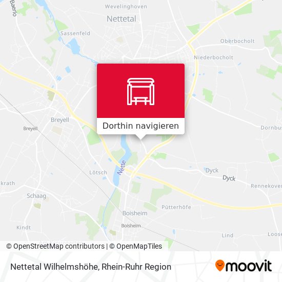 Nettetal Wilhelmshöhe Karte