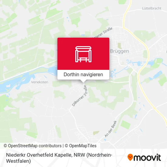 Niederkr Overhetfeld Kapelle Karte