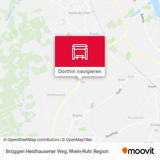 Brüggen Heidhausener Weg Karte