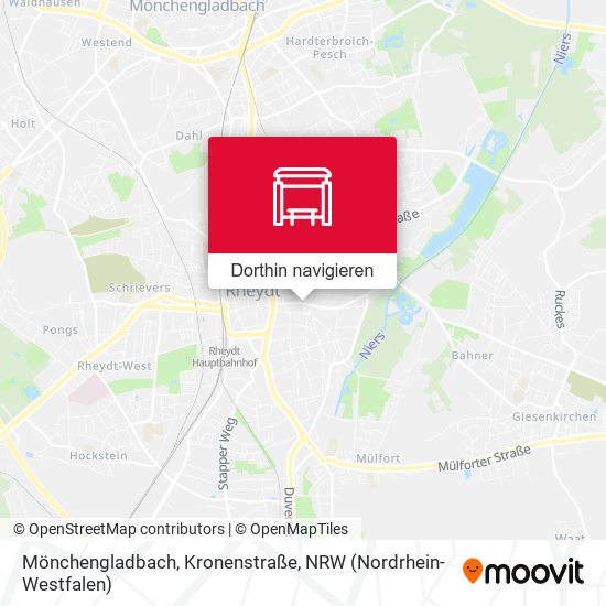 Mönchengladbach, Kronenstraße Karte