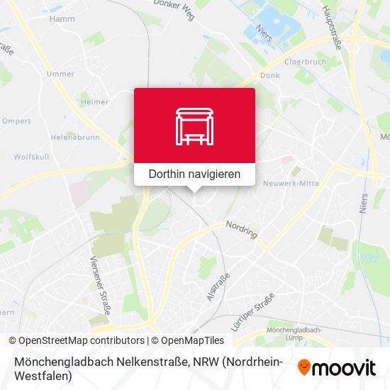 Mönchengladbach Nelkenstraße Karte