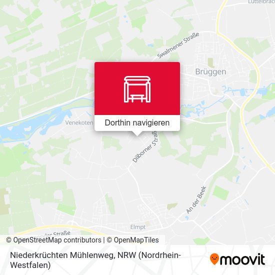 Niederkrüchten Mühlenweg Karte