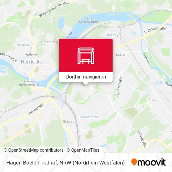 Hagen Boele Friedhof Karte
