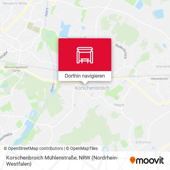 Korschenbroich Mühlenstraße Karte