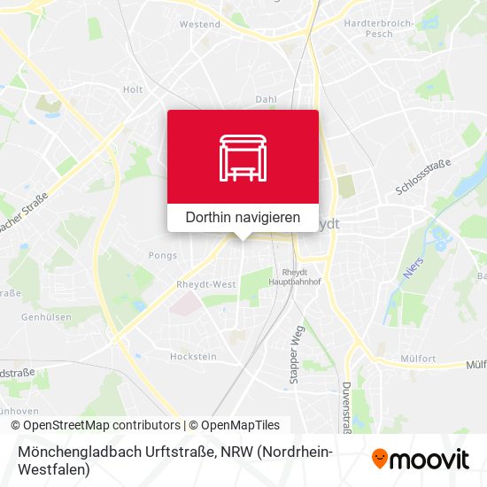 Mönchengladbach Urftstraße Karte