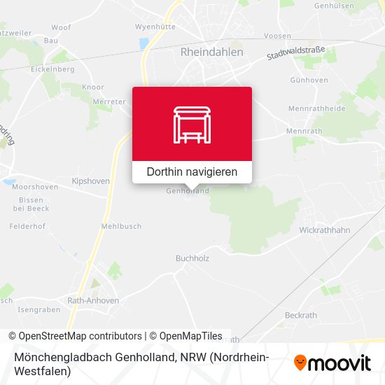 Mönchengladbach Genholland Karte