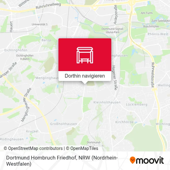 Dortmund Hombruch Friedhof Karte