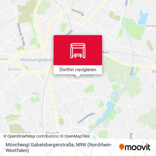 Mönchengl Gabelsbergerstraße Karte