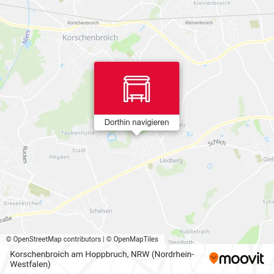 Korschenbroich am Hoppbruch Karte