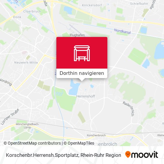 Korschenbr.Herrensh.Sportplatz Karte