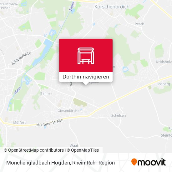 Mönchengladbach Högden Karte