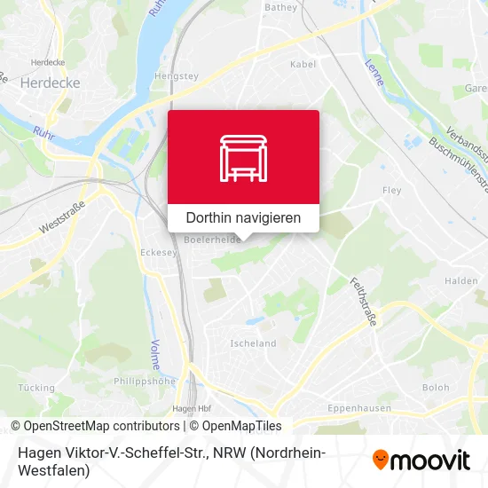 Hagen Viktor-V.-Scheffel-Str. Karte