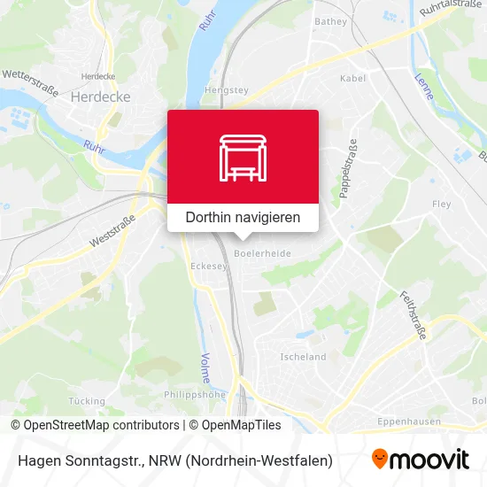 Hagen Sonntagstr. Karte