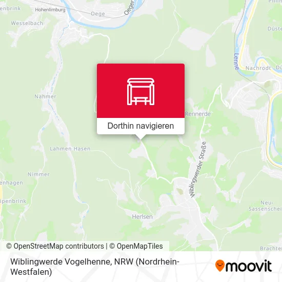 Wiblingwerde Vogelhenne Karte