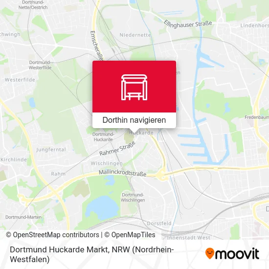 Dortmund Huckarde Markt Karte