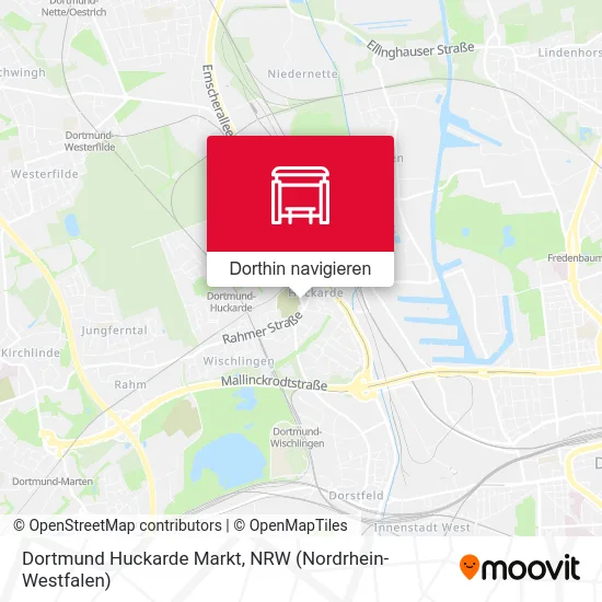 Dortmund Huckarde Markt Karte