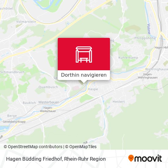 Hagen Büdding Friedhof Karte